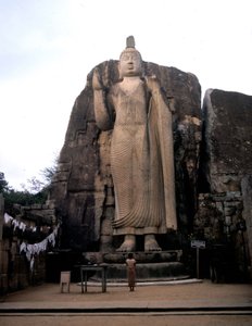 The great Buddha of Avukana. Sri Lanka. 5th century