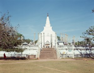 View of the Thuparama Dagoba, Ruwanweli Seya by Sri Lankan School