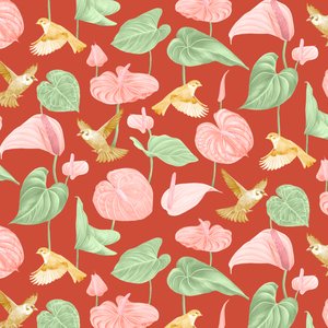 Anthurium Pattern by Stacy Hsu