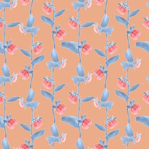 Dahlias Coordinate Pattern Colorway 2 by Stacy Hsu