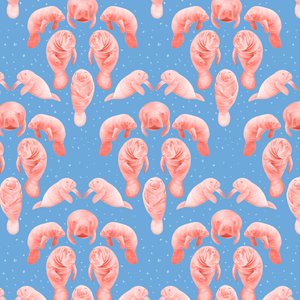 Manatee Pattern, 2023 by Stacy Hsu