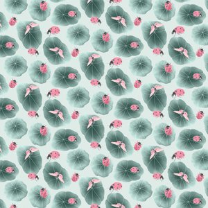 Nasturtium Coordinate Pattern Colorway 1 by Stacy Hsu