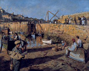 Fitting out, Mousehole Harbour