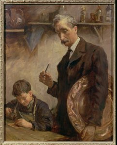 Young Apprentice, Newlyn Copperworks by Stanhope Alexander Forbes