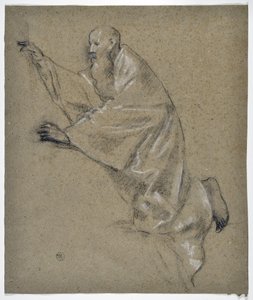 Study of Man Drape, Kneeling