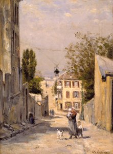 The Rue de Norvins, Montmartre