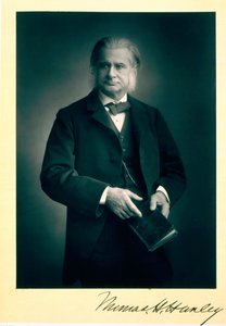 Professor Thomas H. Huxley, biologist, portrait photograph by Stanislaus Walery