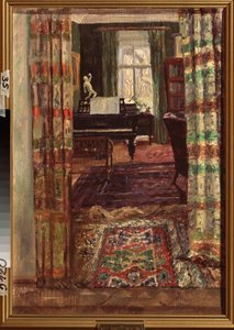 Interior with a Grand Piano by Stanislav Joulianovitch Joukovski