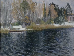 First Snow, Early 20th Century by Stanislav Julianovic Zukovskij
