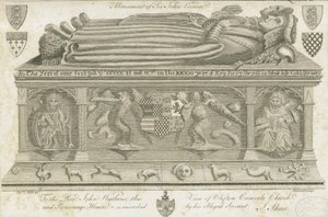 Clifton Campville Church - Vernon Monument (engraving)