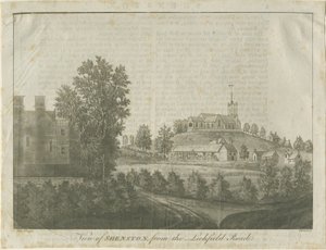 Shenstone Church and Village by Stebbing Shaw