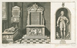 Monuments of Colonel John Lane and Admiral Richard Leveson (engraving) by Stebbing Shaw