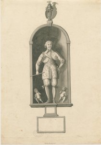 Wolverhampton - Statue of Admiral Richard Leveson in St. Peter