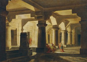 Temple Room at Night (Joseph in Prison, Interpreting Dreams)