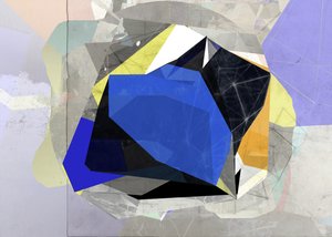 Abstract Blue Geometry