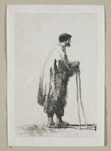 Beggar in Profile Facing Right