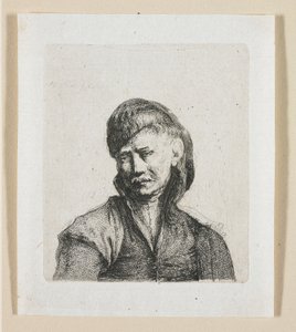 Bust of a Cossack by Stefan Juliusz Norblin de la Gourdaine