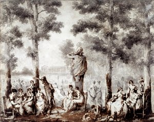 View of the Tuileries terrace in 1807