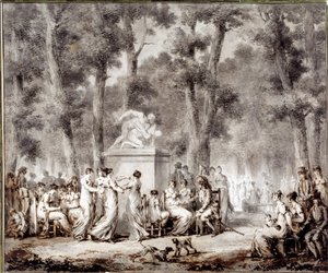 View of the Tuileries Terrace in 1807