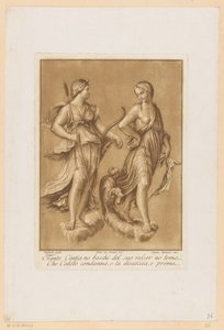 Diana and Callisto (series title: Ceiling Paintings of the Loggia di Galatea in the Villa Farnesina in Rome)