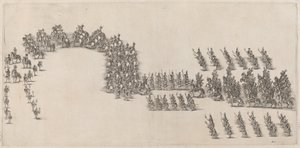 A Procession of Sixty Cavaliers and Torch Bearers by Stefano della Bella