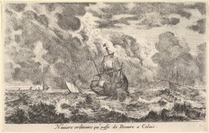 An Ordinary Ship Travelling Between Dover and Calais by Stefano della Bella