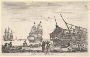 Another View of Amsterdam by Stefano della Bella