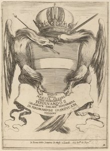 Arms with a Dedication to Grand Duke Ferdinand II by Stefano della Bella