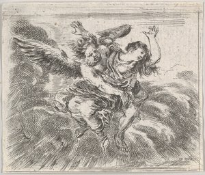 Boreas and Orithyia (from Game of Mythology) by Stefano della Bella