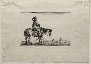 Caprices: Mounted Cavalier by Stefano della Bella