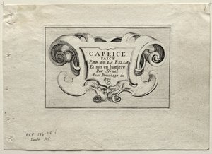 Caprices: Title Page by Stefano della Bella