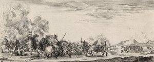 Choc de Cavalrie by Stefano della Bella