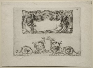 Collection of Various Caprices and New Designs of Cartouches and Ornaments: No 16 by Stefano della Bella