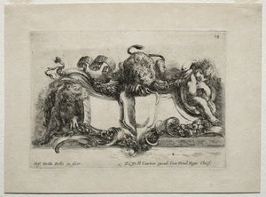Collection of Various Caprices and New Designs of Cartouches and Ornaments: No 18 by Stefano della Bella