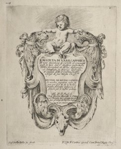 Collection of Various Caprices and New Designs of Cartouches and Ornaments: No 1, Title Page by Stefano della Bella