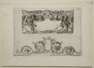 Collection of Various Caprices and New Designs of Cartouches and Ornaments: No 16 by Stefano della Bella