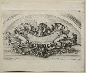 Collection of Various Caprices and New Designs of Cartouches and Ornaments: No 13 by Stefano della Bella