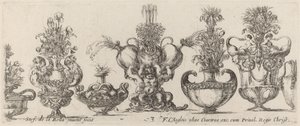 Fantastic Vases, probably 1646 by Stefano della Bella