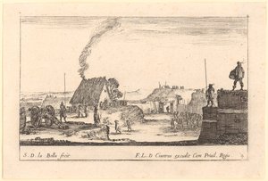Fortification, Plate 4 from the Series "Various Military Capriccios" by Stefano della Bella