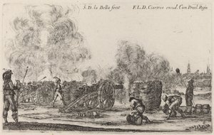 Firing the Cannons by Stefano della Bella