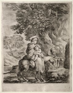Flight into Egypt by Stefano della Bella