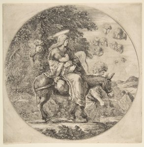 Flight into Egypt by Stefano della Bella