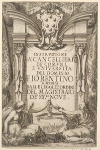 Frontispiece for Instructions for Chancellors: Medici Coat by Stefano della Bella