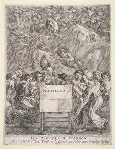 Frontispiece for Les Oeuvres de Scarron by Stefano della Bella