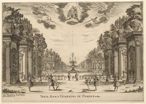 Garden of Venus, 3rd Scene: The Marriage of the Gods by Stefano della Bella
