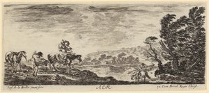 Battle at Sea, Plate 5 of the Series "Peace and War" [Et pace, et bello] by Stefano della Bella