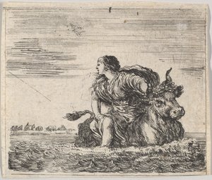 Jupiter and Europa, from Game of Mythology by Stefano della Bella