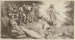 Cartouche with Two Skeletons by Stefano della Bella