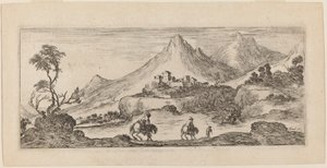 Landscape with Castle by Stefano della Bella