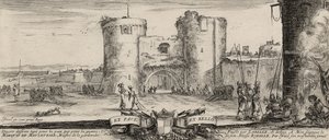 Lentree dune Forteresse by Stefano della Bella